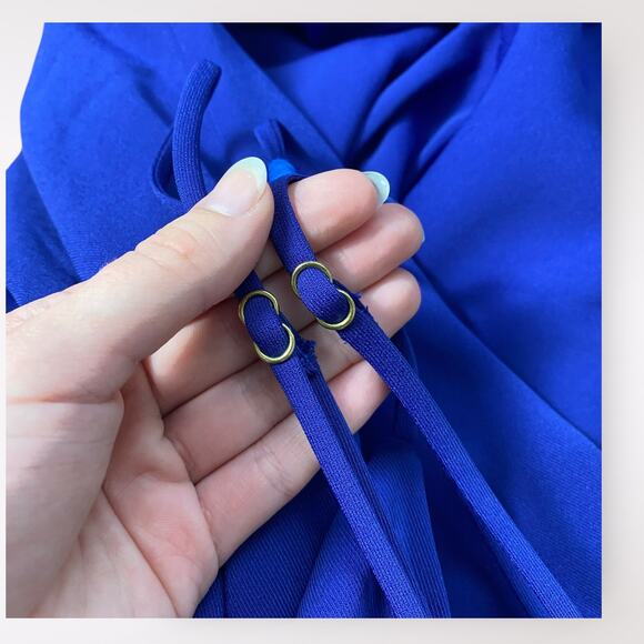 Lovers + Friends Blue Yara Mini Dress Size M New Years Eve Party Dance - Picture 7 of 10